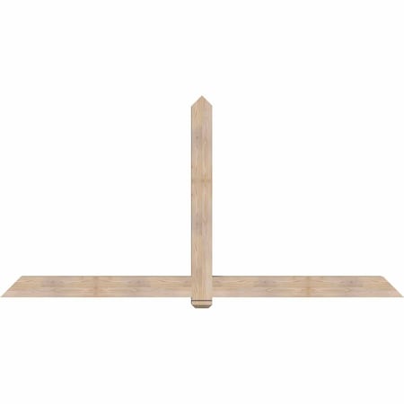 Ekena Millwork Eugene Smooth Timber Gable Bracket, Douglas Fir, 108"W x 54"H x 5 1/2"D x 5 1/2"F, 12/12 Pitch GBW108X54X0606EUG00SDF